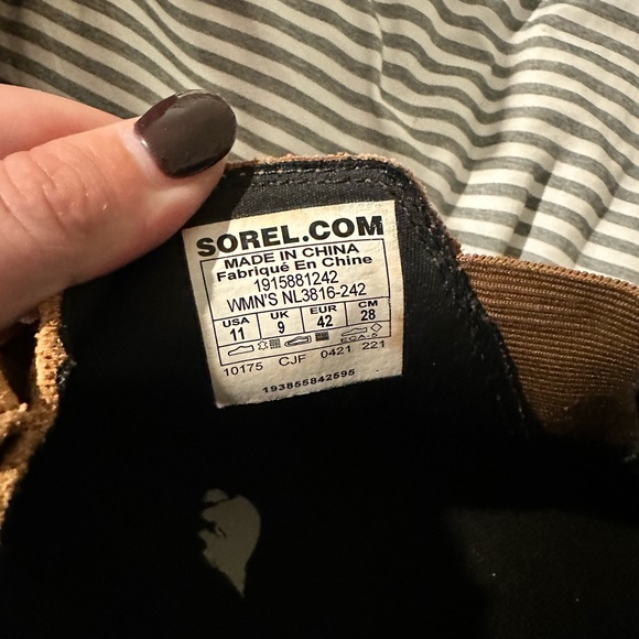 Sorel Women's Evie Pull-On Bootie Waterproof Suede Leather Wedge Ankle size 11 - Picture 10 of 10